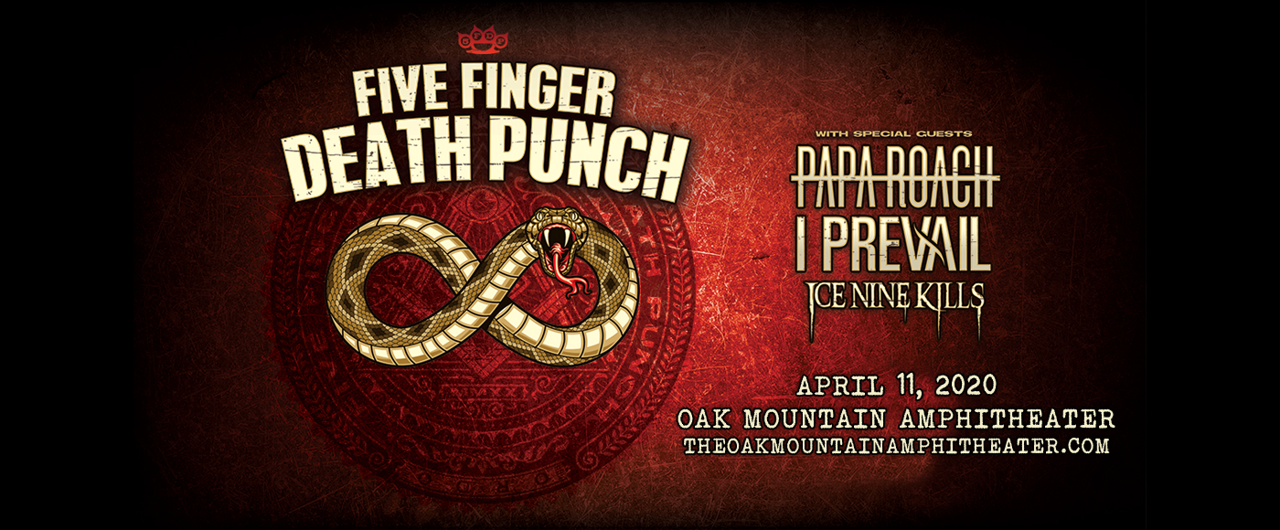 Five Finger Death Punch, Papa Roach, I Prevail & Ice Nine Kills at Oak Mountain Amphitheatre